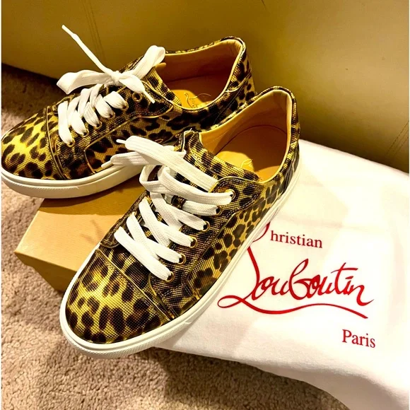 Louboutin leopard sneakers sale